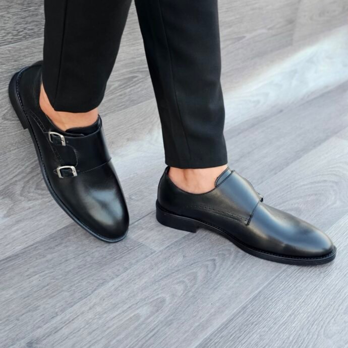 ⁦حذاء كلاسيكي 👞 من الجلد الطبيعي بتصميم ايطالي  Chaussures classiques en cuir véritable  🇮🇹⁩ - الصورة ⁦9⁩