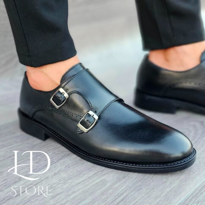 ⁦حذاء كلاسيكي 👞 من الجلد الطبيعي بتصميم ايطالي  Chaussures classiques en cuir véritable  🇮🇹⁩ - الصورة ⁦4⁩