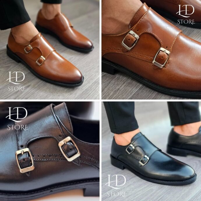 حذاء كلاسيكي 👞 من الجلد الطبيعي بتصميم ايطالي  Chaussures classiques en cuir véritable  🇮🇹