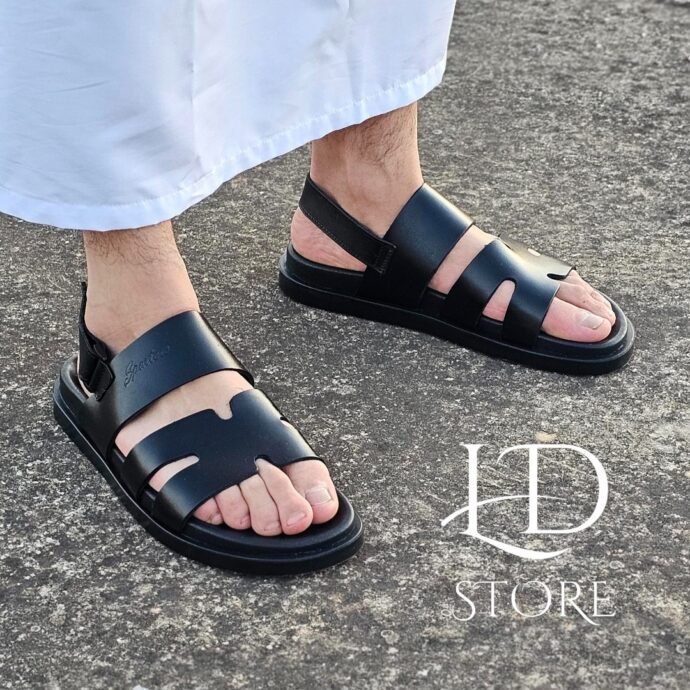 ⁦✨ صندل رجالي Hermes –  ستيل راقي وجودة عالية من الجلد الطبيعي ✨⁩ - الصورة ⁦3⁩