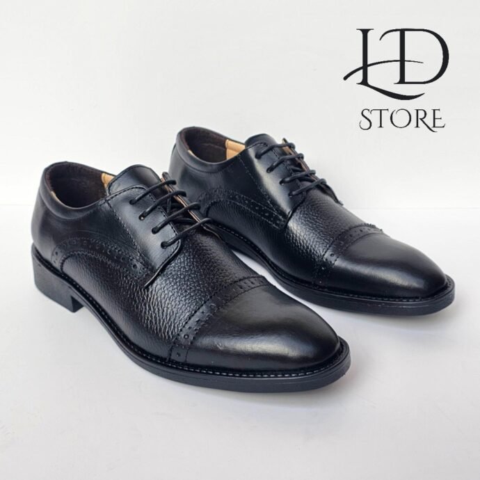 حذاء كلاسيكي رجالي فاخر من الجلد الطبيعي ✨👞 Chaussures Classiques Crispy en Cuir Véritable
