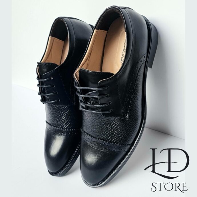 ⁦حذاء كلاسيكي رجالي فاخر من الجلد الطبيعي ✨👞 Chaussures Classiques Crispy en Cuir Véritable⁩ - الصورة ⁦8⁩