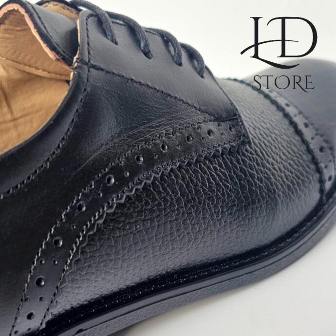 ⁦حذاء كلاسيكي رجالي فاخر من الجلد الطبيعي ✨👞 Chaussures Classiques Crispy en Cuir Véritable⁩ - الصورة ⁦7⁩