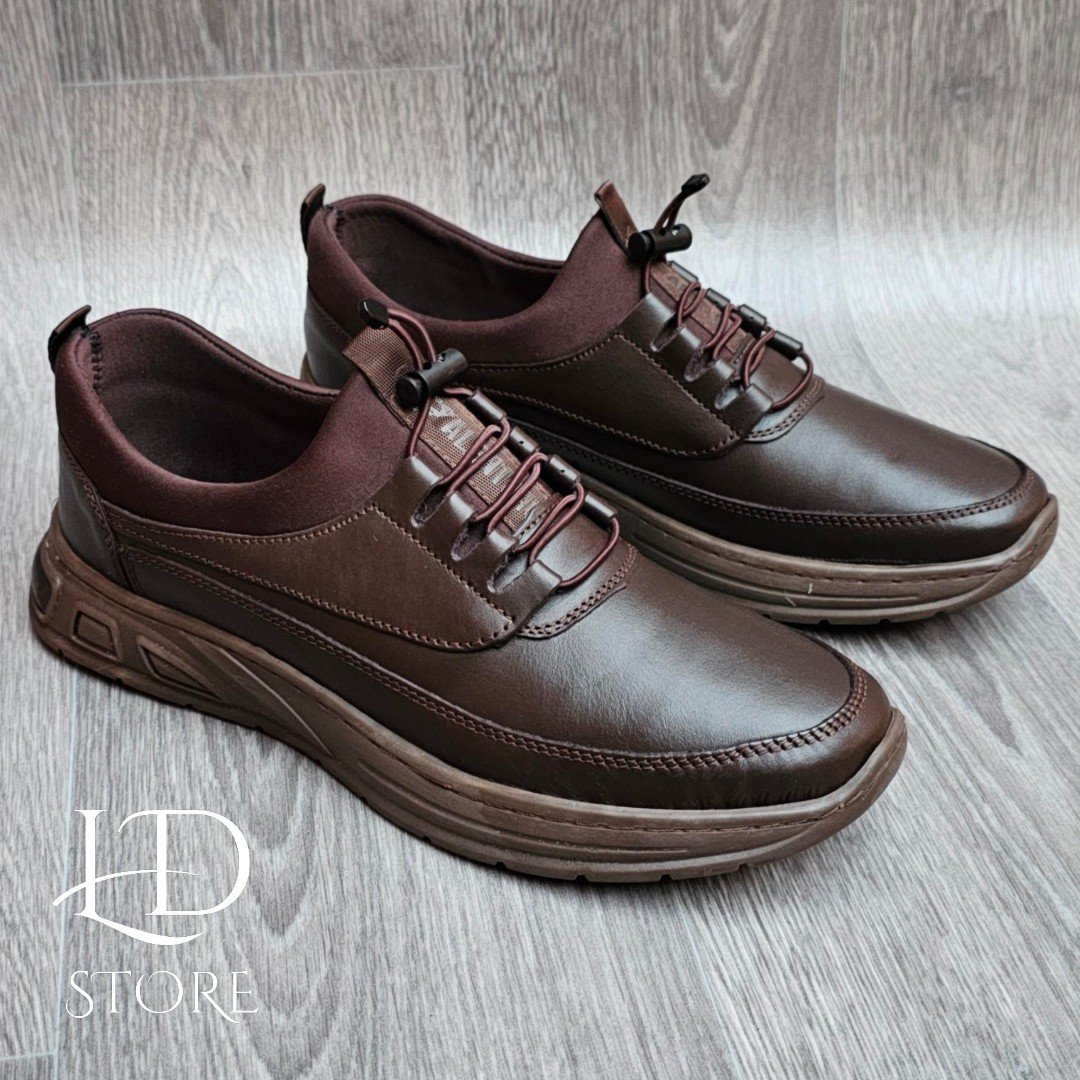 حذاء من الجلد الطبيعي سليب أون (Slip-On) ✨👞 Chaussure en cuire veritable BY VALENTIMOS - الصورة 15