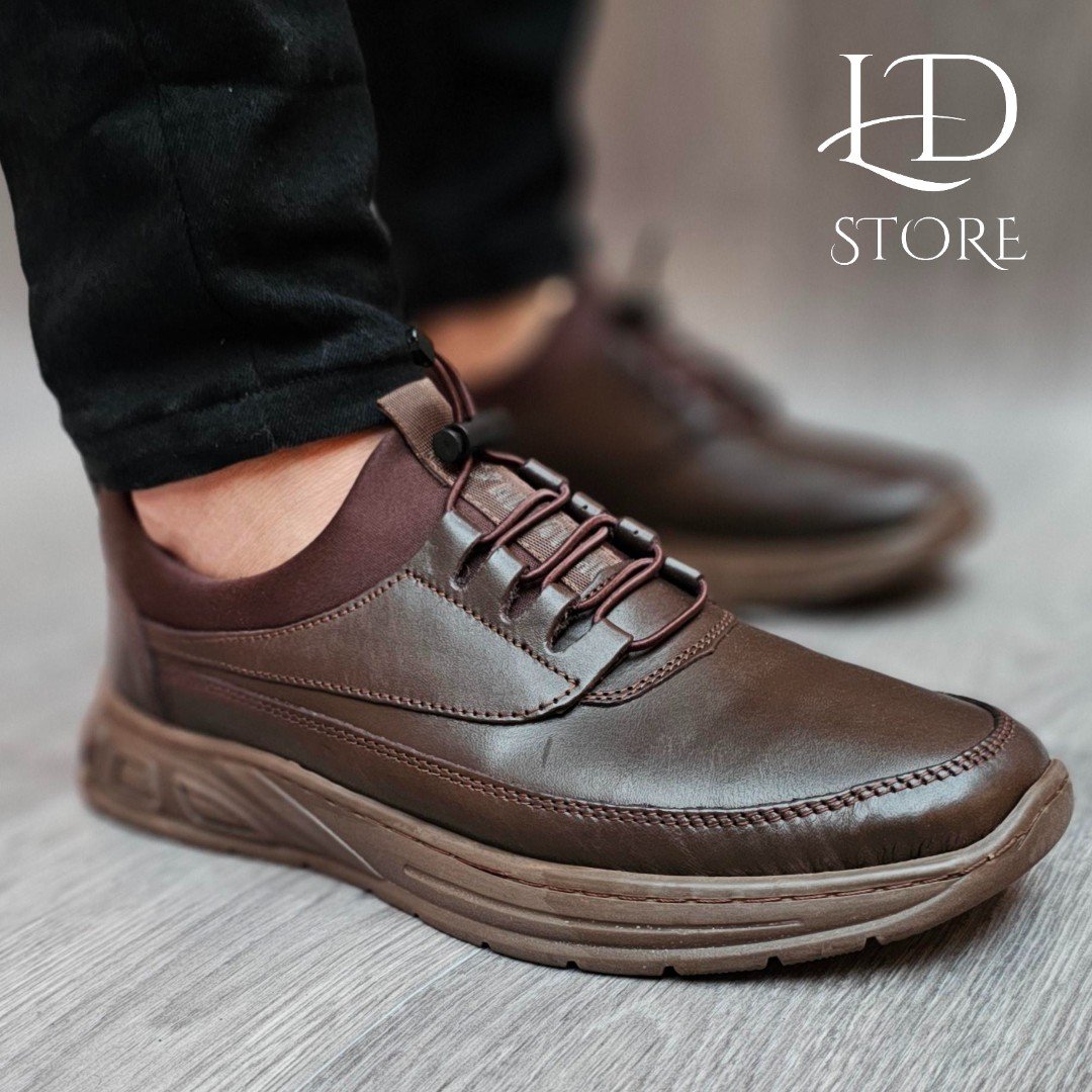 حذاء من الجلد الطبيعي سليب أون (Slip-On) ✨👞 Chaussure en cuire veritable BY VALENTIMOS - الصورة 14