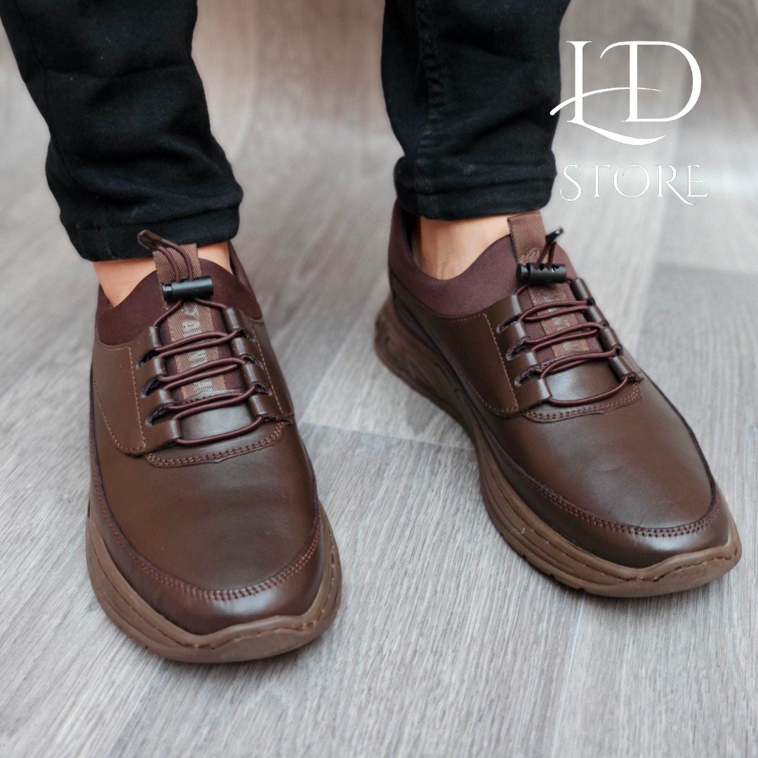 حذاء من الجلد الطبيعي سليب أون (Slip-On) ✨👞 Chaussure en cuire veritable BY VALENTIMOS - الصورة 13