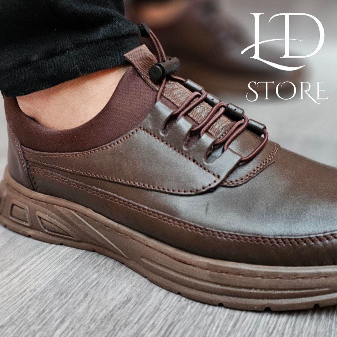 حذاء من الجلد الطبيعي سليب أون (Slip-On) ✨👞 Chaussure en cuire veritable BY VALENTIMOS - الصورة 12