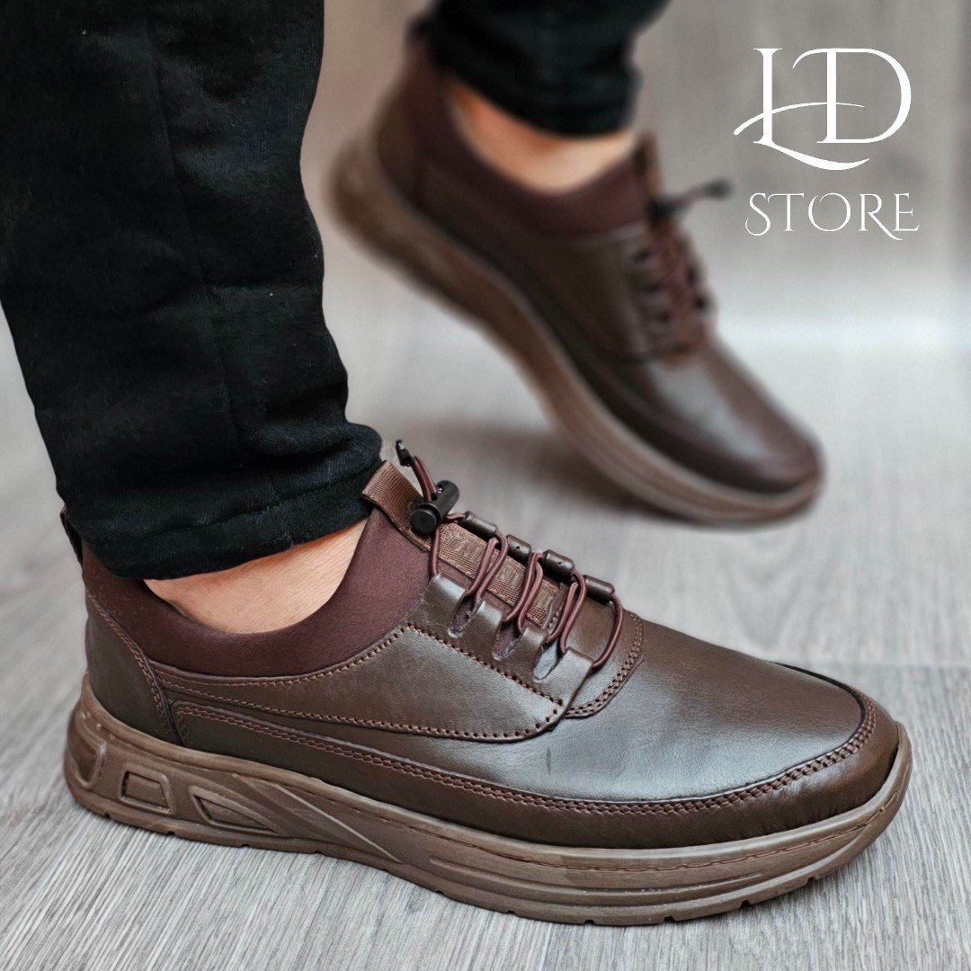 حذاء من الجلد الطبيعي سليب أون (Slip-On) ✨👞 Chaussure en cuire veritable BY VALENTIMOS - الصورة 10