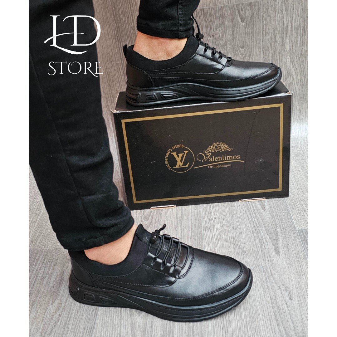 حذاء من الجلد الطبيعي سليب أون (Slip-On) ✨👞 Chaussure en cuire veritable BY VALENTIMOS - الصورة 7