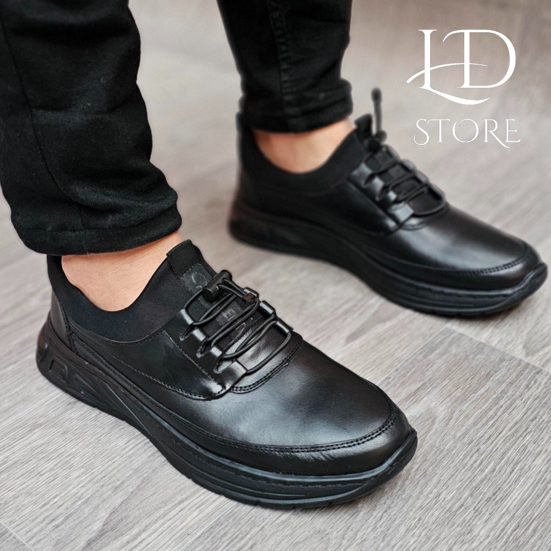 حذاء من الجلد الطبيعي سليب أون (Slip-On) ✨👞 Chaussure en cuire veritable BY VALENTIMOS - الصورة 5