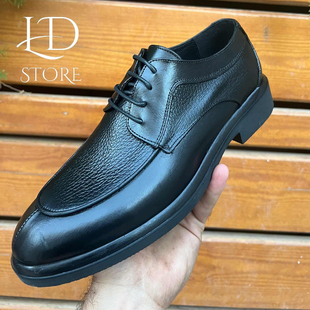 حذاء Derby كلاسيكي خفيف ريشة ☘️ – جلد طبيعي وراحة مضمونة ✨👞 - الصورة 10