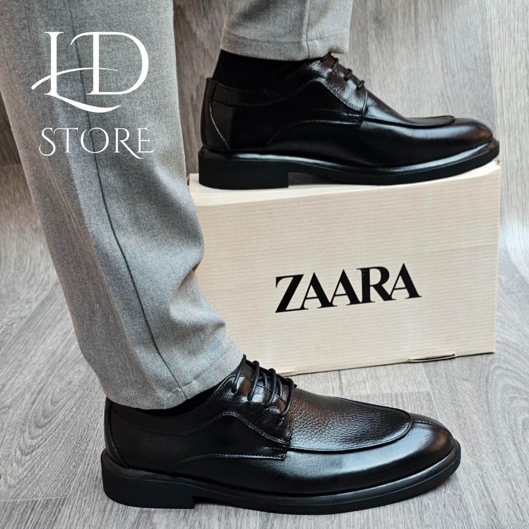 حذاء Derby كلاسيكي خفيف ريشة ☘️ – جلد طبيعي وراحة مضمونة ✨👞 - الصورة 2