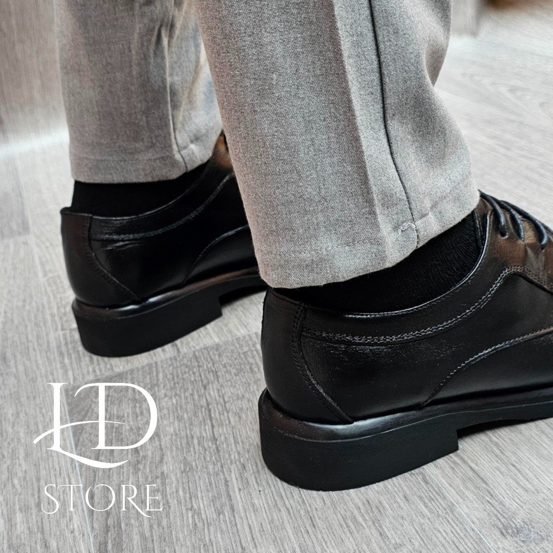 حذاء Derby كلاسيكي خفيف ريشة ☘️ – جلد طبيعي وراحة مضمونة ✨👞 - الصورة 7