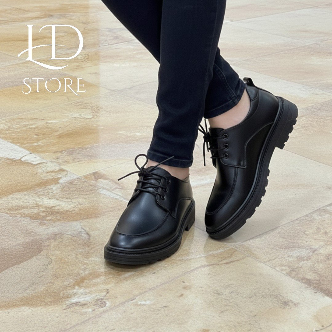 حذاء خفيف ريشة ☘️ من الجلد طبيعي ✨👞 Chaussure Derby en cuir véritable 💯 - الصورة 5