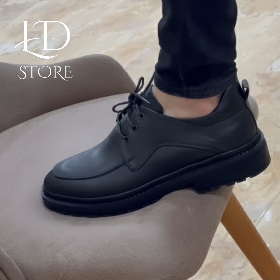 حذاء خفيف ريشة ☘️ من الجلد طبيعي ✨👞 Chaussure Derby en cuir véritable 💯 - الصورة 4