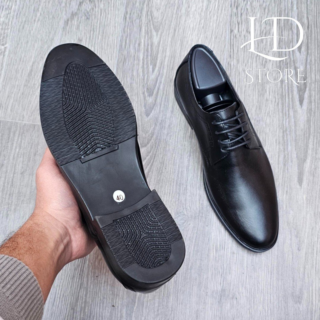 حذاء كلاسيكي داربي – جلد طبيعي ✨👞 - الصورة 3