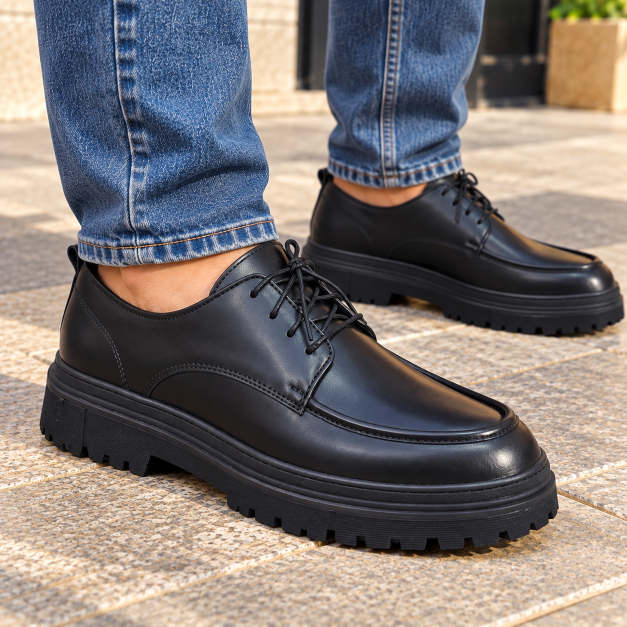 ✨ DERBY SHOES SALVIANO NOIR ✨ Élégance et confort - الصورة 4