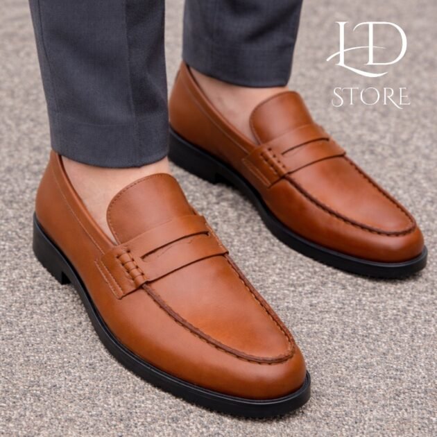 Mocassin Massimo Classique – Cuir Véritable 100% Hand Made