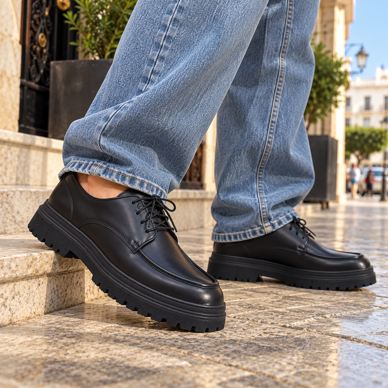 ✨ DERBY SHOES SALVIANO NOIR ✨ Élégance et confort - الصورة 2