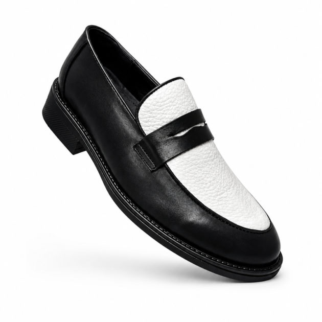 Mocassin Modèle PANDA en Cuir Véritable 100%