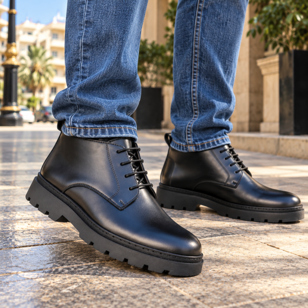 BOOTS HOMME NOIR D50 🖤 TENDANCE 2026